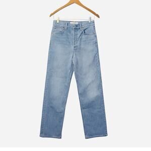 Denim Forum The Arlo High Rise Straight Jeans Women's Light Wash size 27